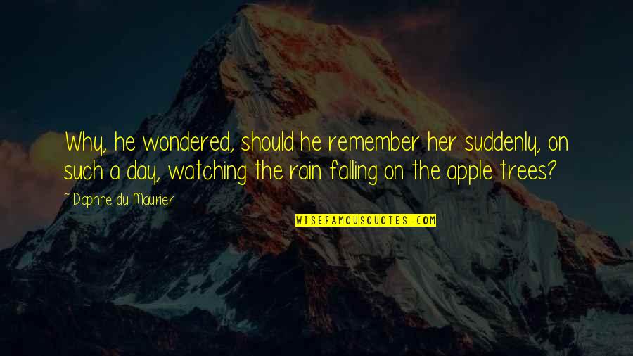 Sirajul Haque Quotes By Daphne Du Maurier: Why, he wondered, should he remember her suddenly,