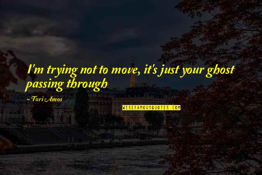 Sirard Twin Quotes By Tori Amos: I'm trying not to move, it's just your
