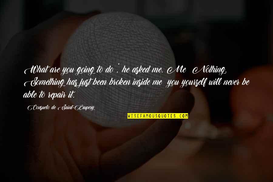 Siripon Wattanasopon Quotes By Consuelo De Saint-Exupery: What are you going to do?,' he asked Siripon Wattanasopon Quotes By Consuelo De Saint-Exupery: What are you going to do?,' he asked