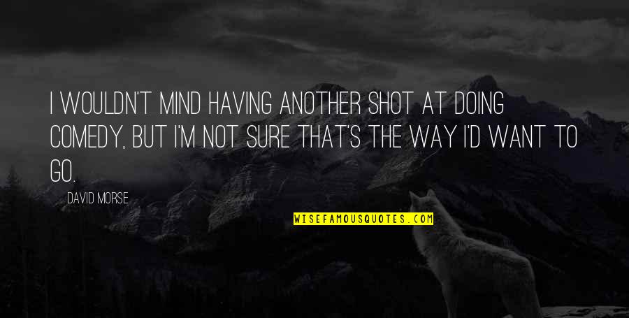 Sirviente De Huesos Quotes By David Morse: I wouldn't mind having another shot at doing