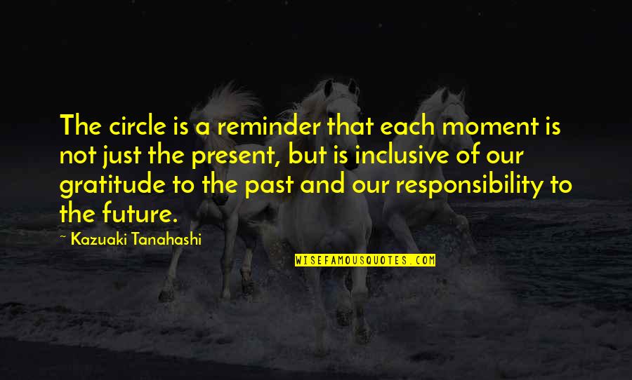 Sismografos De Banda Quotes By Kazuaki Tanahashi: The circle is a reminder that each moment