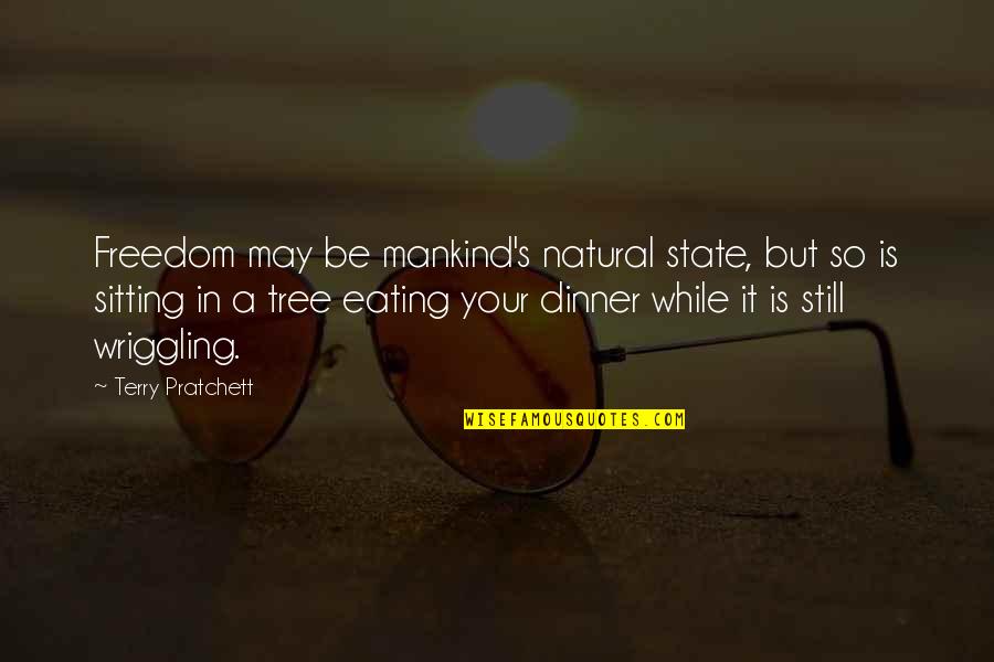 Sissle Noble Quotes By Terry Pratchett: Freedom may be mankind's natural state, but so Sissle Noble Quotes By Terry Pratchett: Freedom may be mankind's natural state, but so