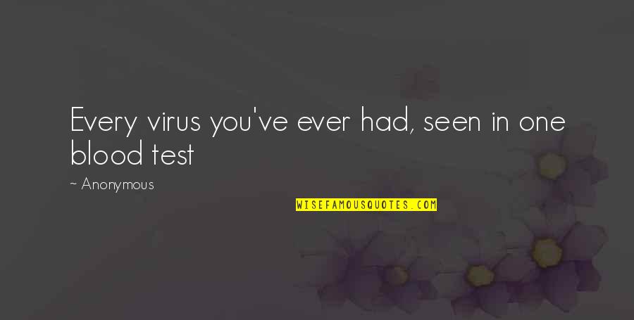 Sistemi I Frymemarrjes Quotes By Anonymous: Every virus you've ever had, seen in one