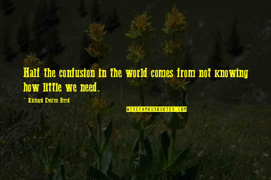 Sister Birthday Bible Quotes By Richard Evelyn Byrd: Half the confusion in the world comes from Sister Birthday Bible Quotes By Richard Evelyn Byrd: Half the confusion in the world comes from