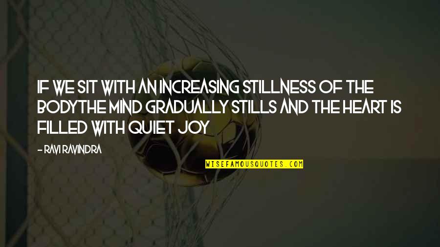 Sit Quiet Quotes By Ravi Ravindra: If We Sit With An Increasing Stillness Of Sit Quiet Quotes By Ravi Ravindra: If We Sit With An Increasing Stillness Of
