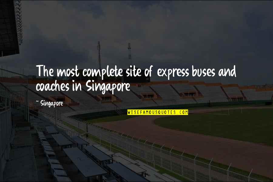 Site Quotes By Singapore: The most complete site of express buses and
