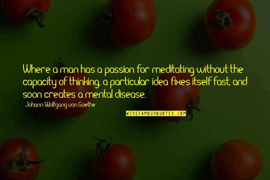 Sitkos White Haven Quotes By Johann Wolfgang Von Goethe: Where a man has a passion for meditating Sitkos White Haven Quotes By Johann Wolfgang Von Goethe: Where a man has a passion for meditating