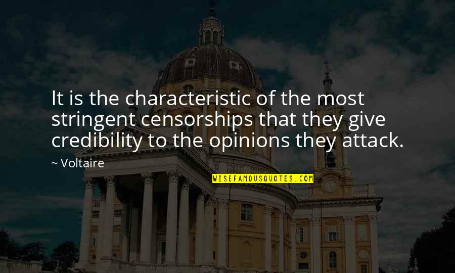 Sizov Copper Quotes By Voltaire: It is the characteristic of the most stringent