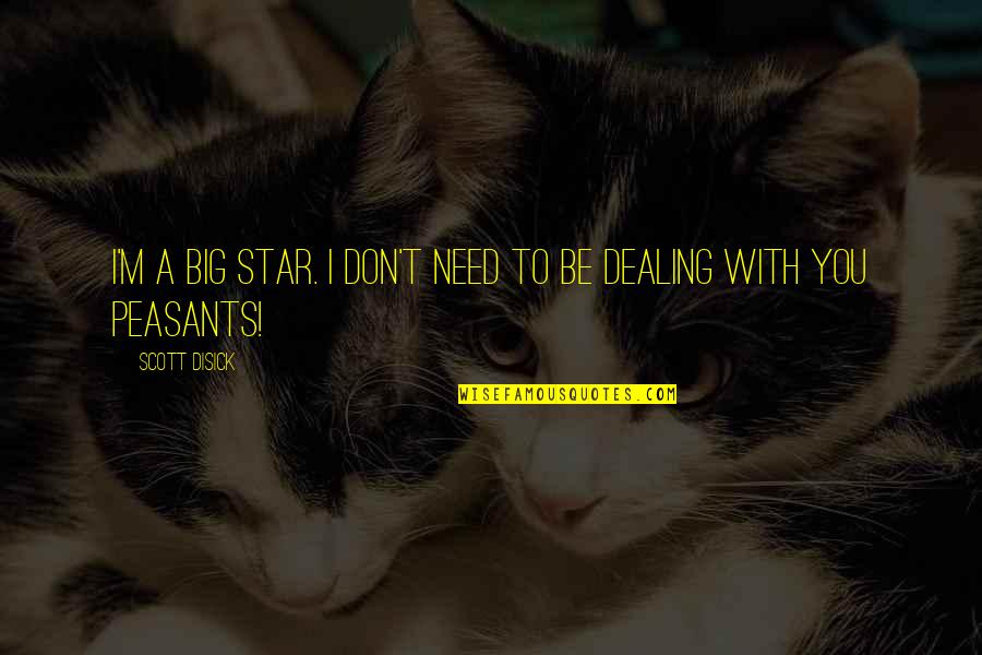 Sjeme Lana Quotes By Scott Disick: I'm a big star. I don't need to