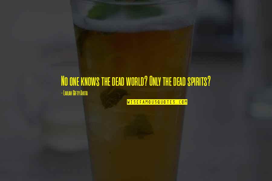 Sjunde Quotes By Lailah Gifty Akita: No one knows the dead world? Only the