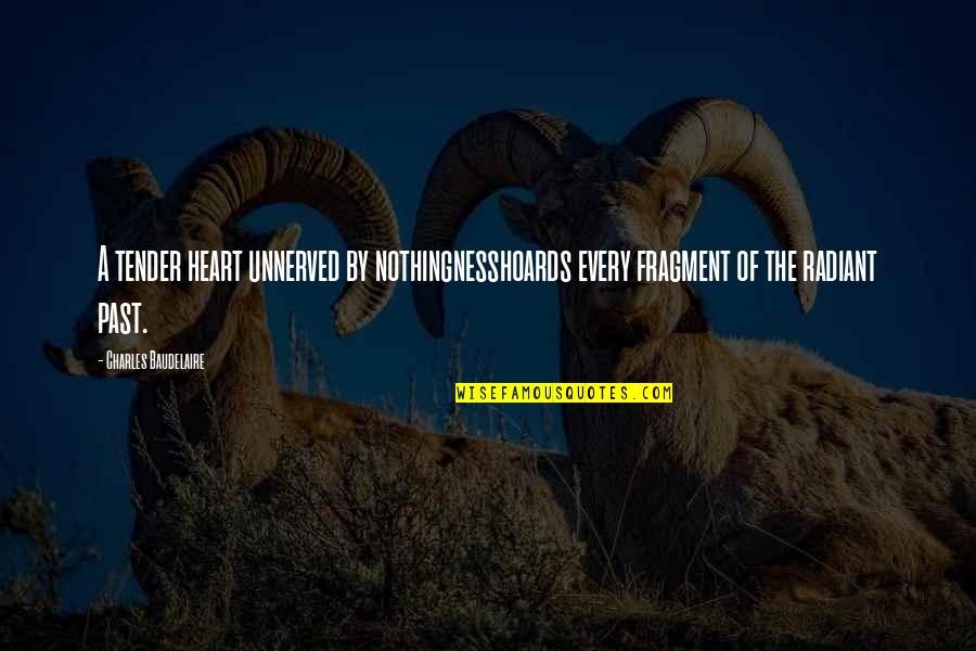 Skaikai Quotes By Charles Baudelaire: A tender heart unnerved by nothingnesshoards every fragment