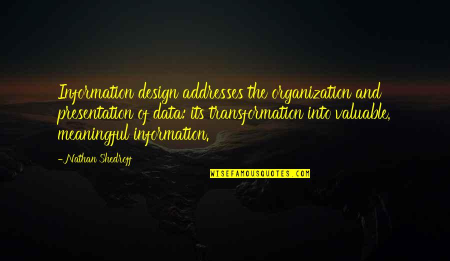 Skalicky Trdelnik Quotes By Nathan Shedroff: Information design addresses the organization and presentation of Skalicky Trdelnik Quotes By Nathan Shedroff: Information design addresses the organization and presentation of