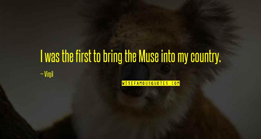 Skateshop Quotes By Virgil: I was the first to bring the Muse