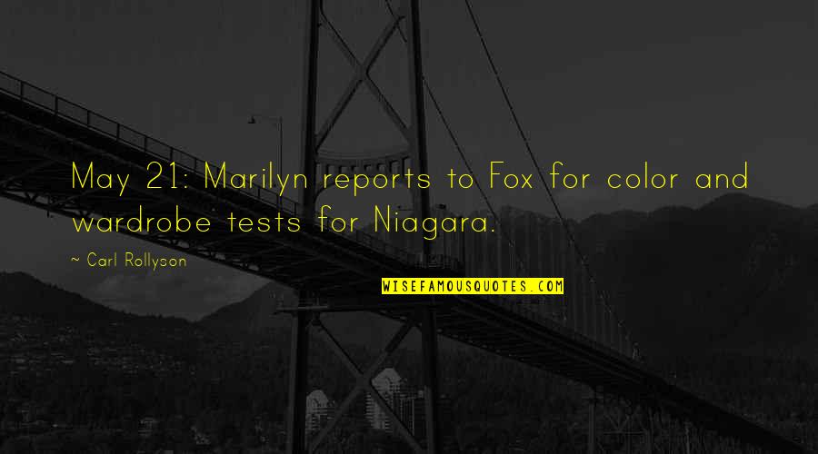 Skeets Mcdonald Quotes By Carl Rollyson: May 21: Marilyn reports to Fox for color