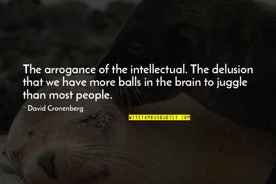 Skiing Slang Quotes By David Cronenberg: The arrogance of the intellectual. The delusion that