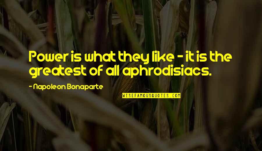 Skillerns Drug Quotes By Napoleon Bonaparte: Power is what they like - it is Skillerns Drug Quotes By Napoleon Bonaparte: Power is what they like - it is