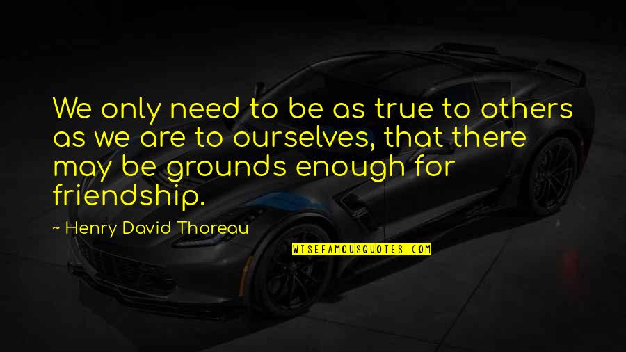 Skinfolk Is Not Your Kinfolk Quotes By Henry David Thoreau: We only need to be as true to