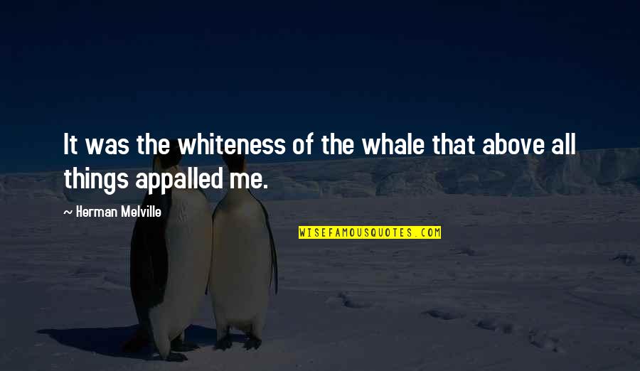 Skinning Machine Quotes By Herman Melville: It was the whiteness of the whale that