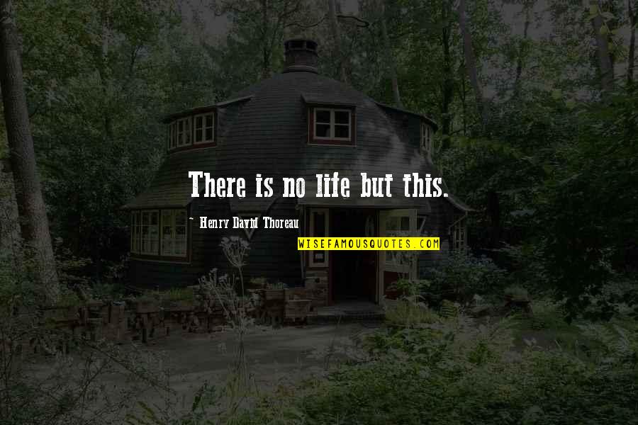 Skirmantas Slamas Quotes By Henry David Thoreau: There is no life but this. Skirmantas Slamas Quotes By Henry David Thoreau: There is no life but this.