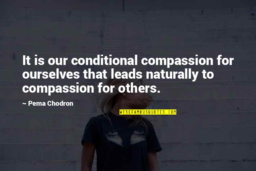 Skogsbergh Quotes By Pema Chodron: It is our conditional compassion for ourselves that