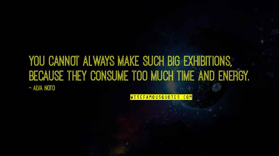 Skolfields Art Quotes By Alva Noto: You cannot always make such big exhibitions, because Skolfields Art Quotes By Alva Noto: You cannot always make such big exhibitions, because