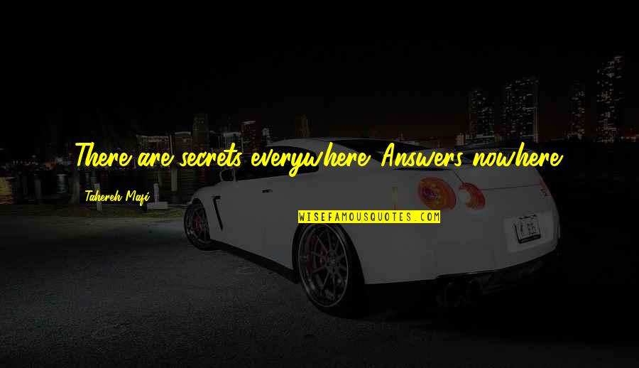 Skoricov Neci Recept Quotes By Tahereh Mafi: There are secrets everywhere. Answers nowhere. Skoricov Neci Recept Quotes By Tahereh Mafi: There are secrets everywhere. Answers nowhere.