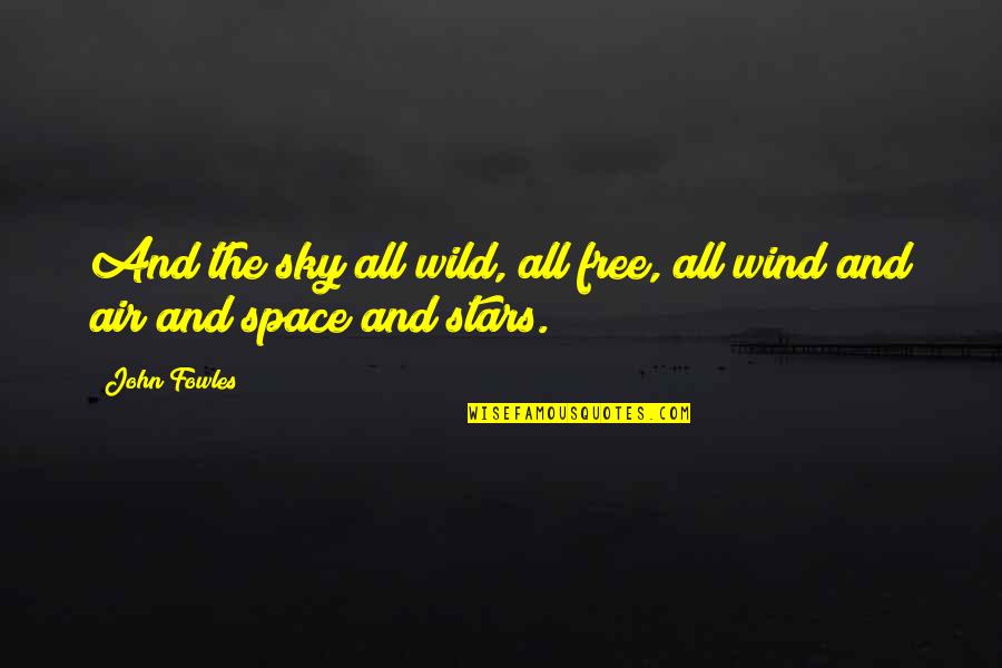 Sky And Stars Quotes By John Fowles: And the sky all wild, all free, all
