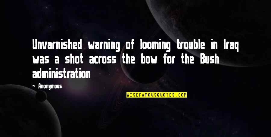 Skyalert Quotes By Anonymous: Unvarnished warning of looming trouble in Iraq was Skyalert Quotes By Anonymous: Unvarnished warning of looming trouble in Iraq was