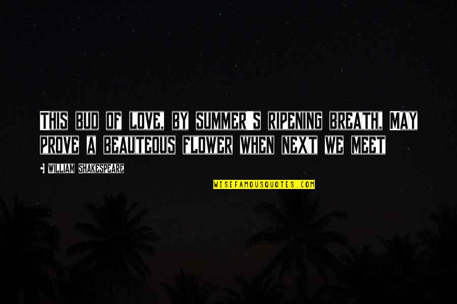 Skydiver Feeling Quotes By William Shakespeare: This bud of love, by summer's ripening breath, Skydiver Feeling Quotes By William Shakespeare: This bud of love, by summer's ripening breath,