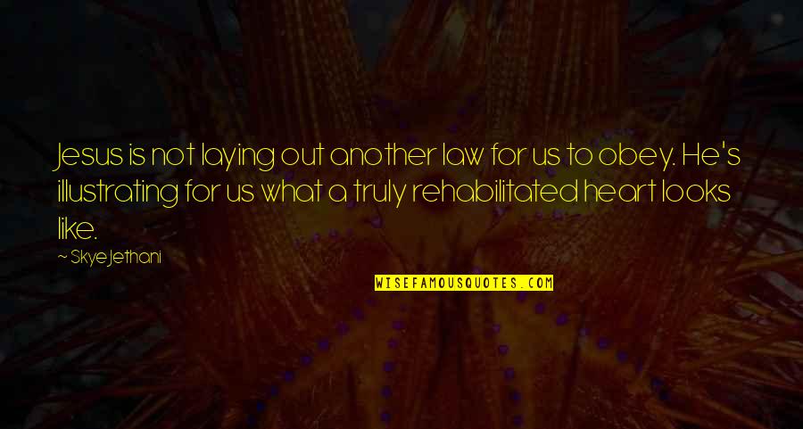 Skye Quotes By Skye Jethani: Jesus is not laying out another law for