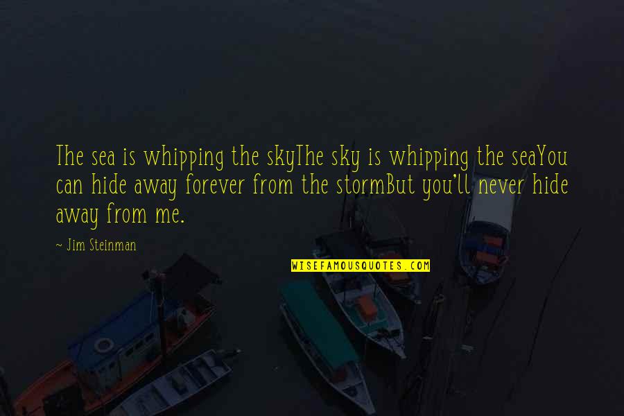 Skythe Inc Quotes By Jim Steinman: The sea is whipping the skyThe sky is Skythe Inc Quotes By Jim Steinman: The sea is whipping the skyThe sky is