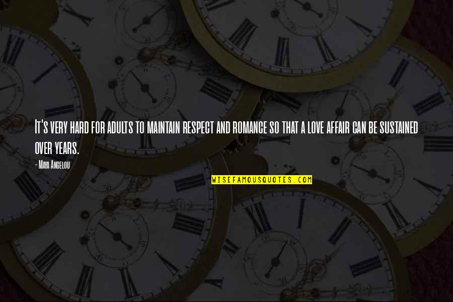 Skywing Wof Quotes By Maya Angelou: It's very hard for adults to maintain respect Skywing Wof Quotes By Maya Angelou: It's very hard for adults to maintain respect