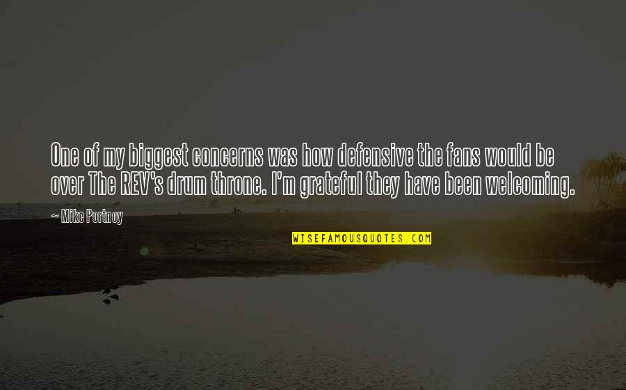 Slagging Someone Off Quotes By Mike Portnoy: One of my biggest concerns was how defensive Slagging Someone Off Quotes By Mike Portnoy: One of my biggest concerns was how defensive