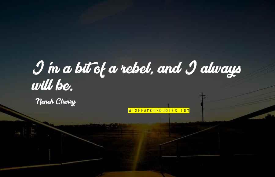Slakes Def Quotes By Neneh Cherry: I'm a bit of a rebel, and I