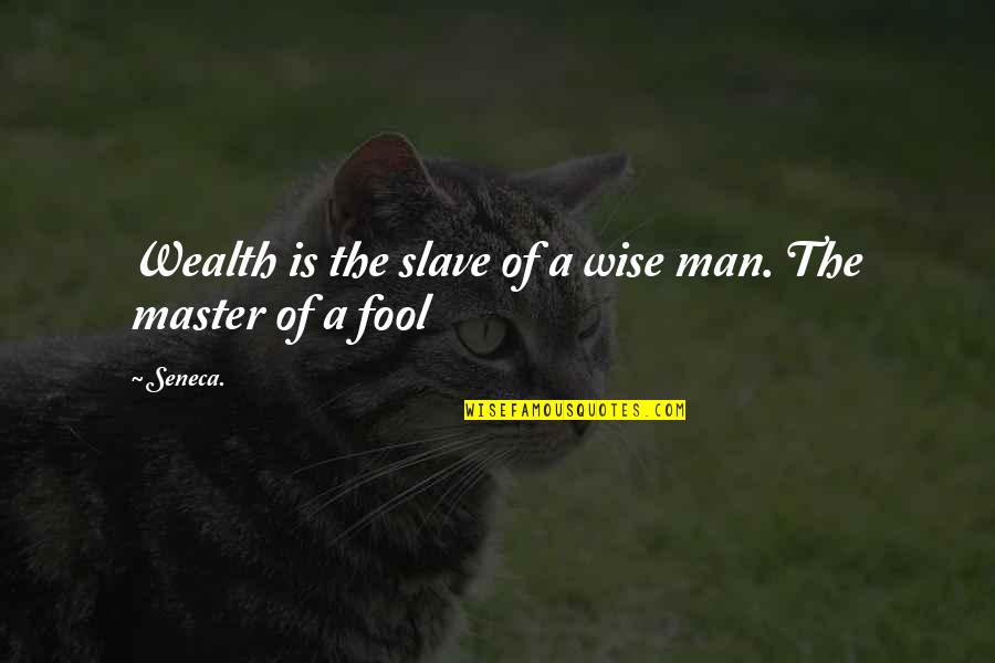 Slave Master Quotes By Seneca.: Wealth is the slave of a wise man.