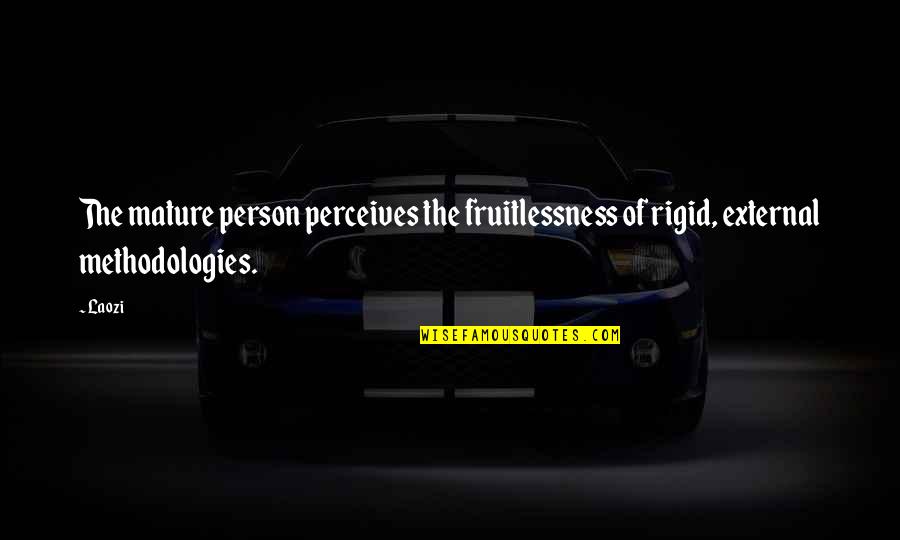 Slave Owners In Virginia Quotes By Laozi: The mature person perceives the fruitlessness of rigid,