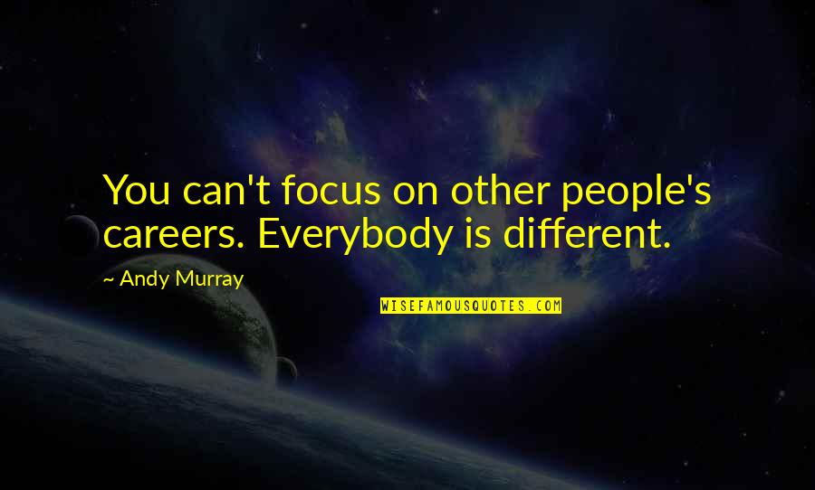 Slave Vessel Quotes By Andy Murray: You can't focus on other people's careers. Everybody