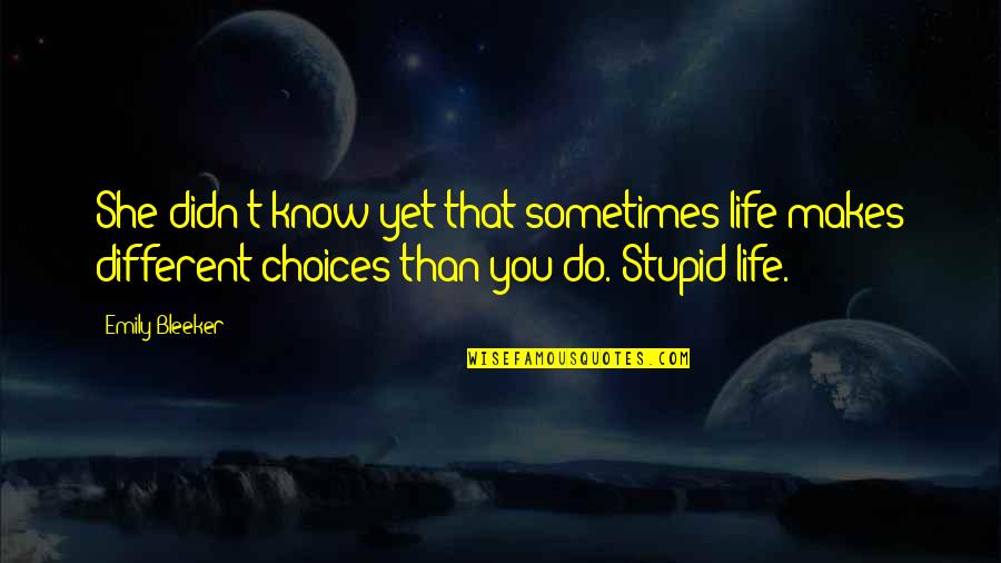 Slavery The Constitutional Convention Quotes By Emily Bleeker: She didn't know yet that sometimes life makes