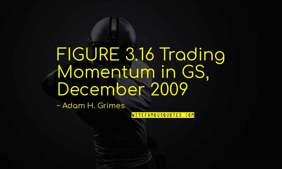 Slavisa Stojanovic Quotes By Adam H. Grimes: FIGURE 3.16 Trading Momentum in GS, December 2009