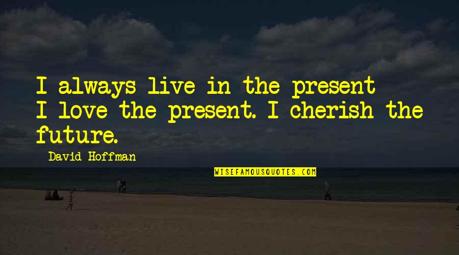 Sleannah Quotes By David Hoffman: I always live in the present - I