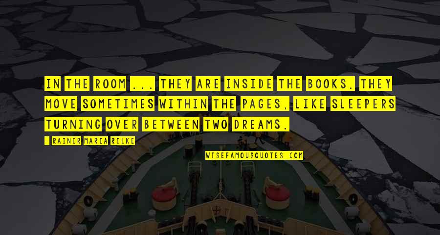 Sleepers Best Quotes By Rainer Maria Rilke: In the room ... they are inside the