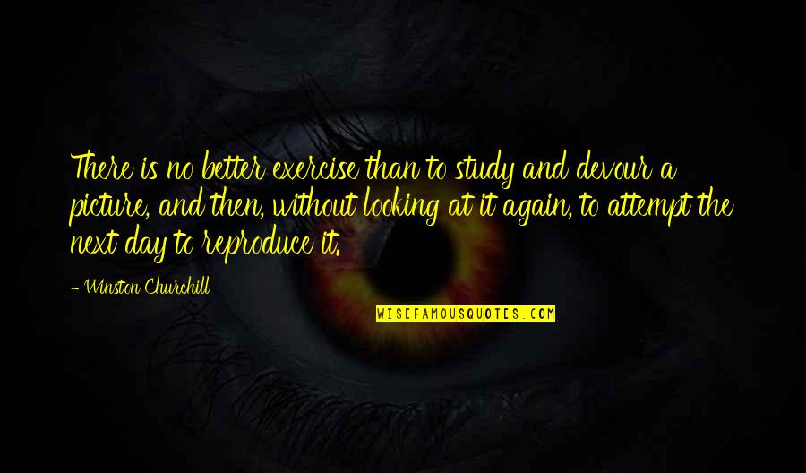 Sleet Rain Quotes By Winston Churchill: There is no better exercise than to study Sleet Rain Quotes By Winston Churchill: There is no better exercise than to study