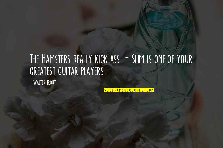 Slim Quotes By Walter Trout: The Hamsters really kick ass - Slim is
