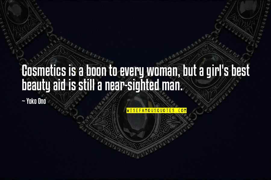 Slithis Movie Quotes By Yoko Ono: Cosmetics is a boon to every woman, but
