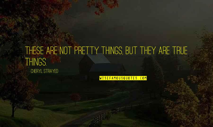 Slitting Quotes By Cheryl Strayed: These are not pretty things, but they are Slitting Quotes By Cheryl Strayed: These are not pretty things, but they are