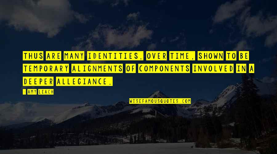 Sliver Movie Quotes By Amy Leach: Thus are many identities, over time, shown to