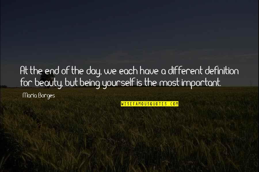 Slobodan Vasic Quotes By Maria Borges: At the end of the day, we each
