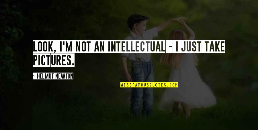 Sloter Quotes By Helmut Newton: Look, I'm not an intellectual - I just Sloter Quotes By Helmut Newton: Look, I'm not an intellectual - I just