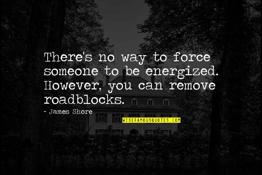 Slouting Quotes By James Shore: There's no way to force someone to be