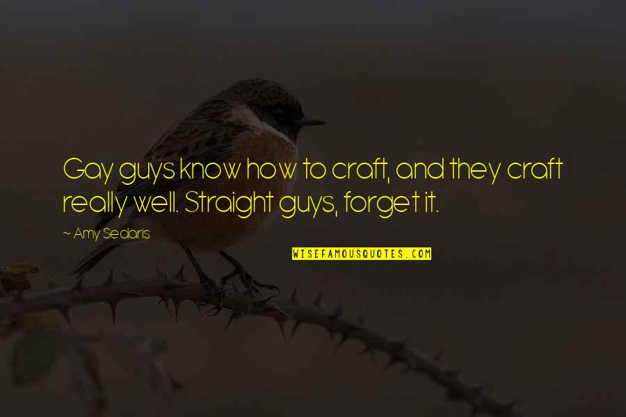 Slqt Quote Quotes By Amy Sedaris: Gay guys know how to craft, and they